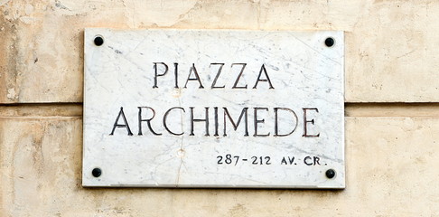 Piazza Archimede - obrazy, fototapety, plakaty