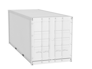 cargo container on a white background