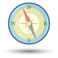 Vector colorful compass icon