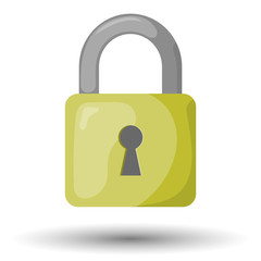 Vector colorful lock icon