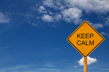 yellow traffic sign with message 