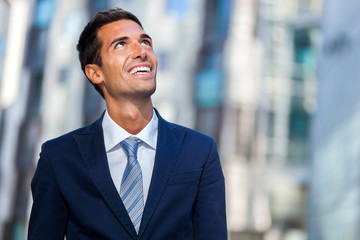 Fototapeta premium Successful manager in a business center