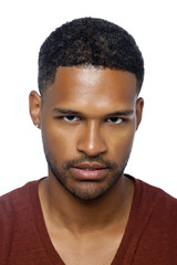 Obraz premium black man with an angry face