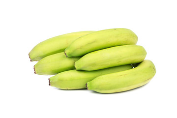 Bunch green bananas