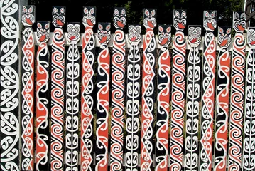 Foto op Canvas New Zealand, Maori symbols © fotofritz16