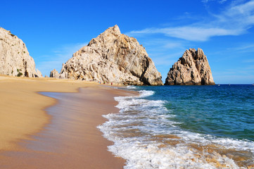 Fototapeta premium Lovers Beach. Cabo San Lucas, Baja California Sur, Mexico.