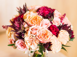 Colorful bridal bouquet