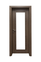 wooden door isolated