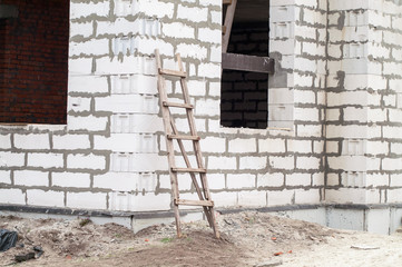 wooden ladder, construction