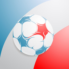 France flag with football