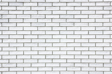 Fototapeta na wymiar White brick wall texture background