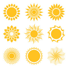 Sun Collection Vector Illustration