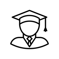Graduate Outline Icon
