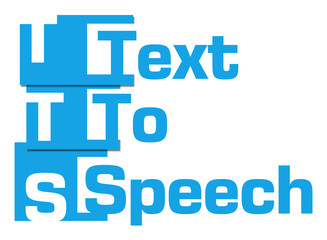 TTS - Text To Speech Blue Abstract Stripes 