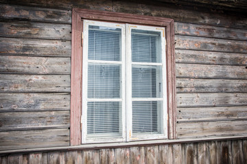 Fototapeta na wymiar Old wooden retro window background.