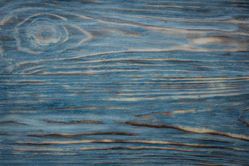 Синий деревянный фон. Текстурный с потертостями. © nataliamilekhina