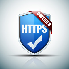 HTTPS Certified shield sign