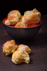 Bitten home-made cookies