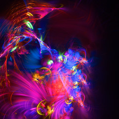 Abstract fractal illustration for creative design