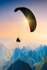 Acrylic prints Air sports Paragliding