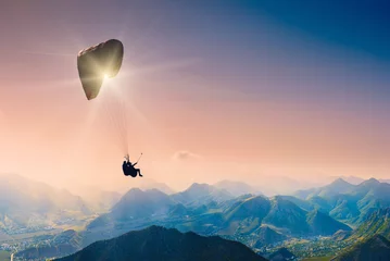 Rolgordijnen Paragliding_1 © Bashkatov