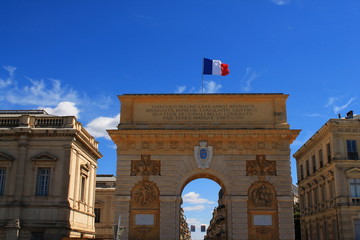 Fototapeta na wymiar Arc de Triomphe de Montpellier, France