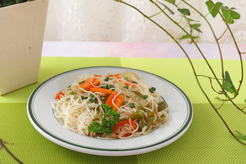 沖縄料理　そうめんチャンプルー