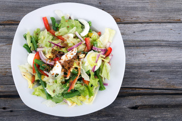 egg and green bean salad