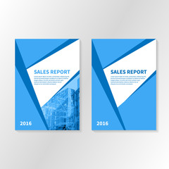 Business Report Or Booklet Cover. Brochure Layout Template. Book