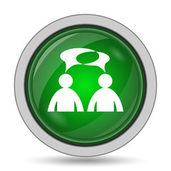 Comments icon - men with bubbles