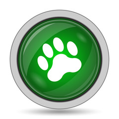 Obraz premium Paw print icon