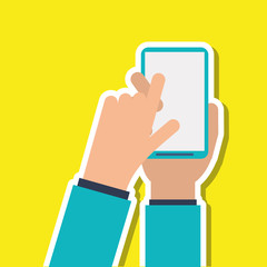 smartphone icon design, vector illustration