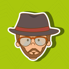 hipster style  design 