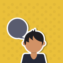 Man icon design , vector illustration