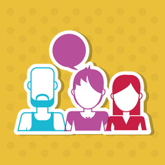 People icon design , vector illustration