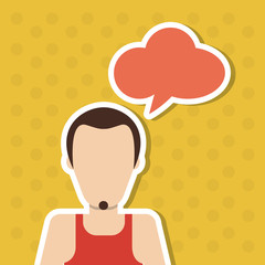 Man icon design , vector illustration