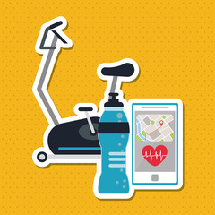 Gym icon design , vector illustration,