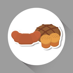 Bread icon design , vector illustration,