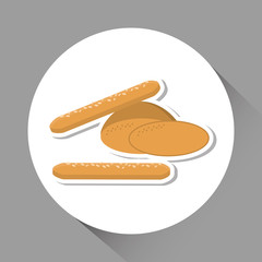 Bread icon design , vector illustration,