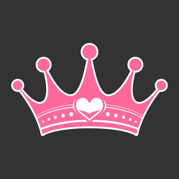 pink princess tiara clip art
