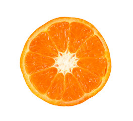 orange fruit isolated on the white background
