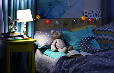 Modern interior of the child's bedroom