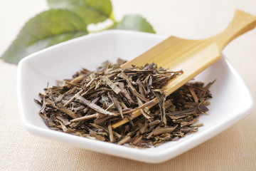 ほうじ茶の茶葉　Japanese roasted green tea
