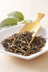 ほうじ茶の茶葉　Japanese roasted green tea