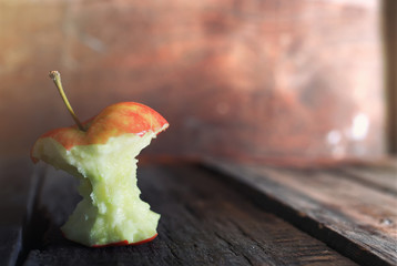 red bitten apple © alexkich