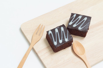 Fresh chocolate brownies