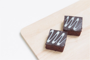 Fresh chocolate brownies