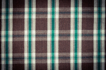 Vintage photo, Colorful checkered shirt as background texture
