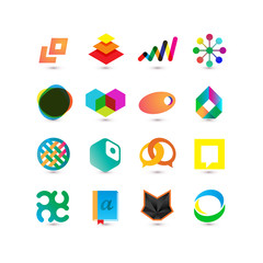 Set of vector business icons
