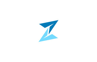 letter z triangle arrow logo